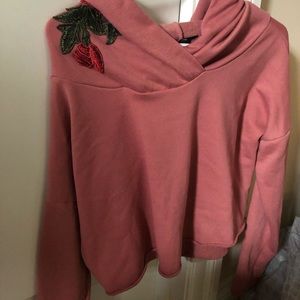 Pink crop sweatshirt